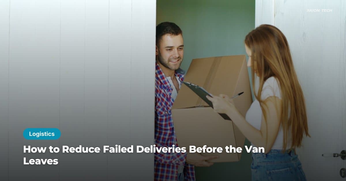 How to Reduce Failed Deliveries Before the Van Leaves