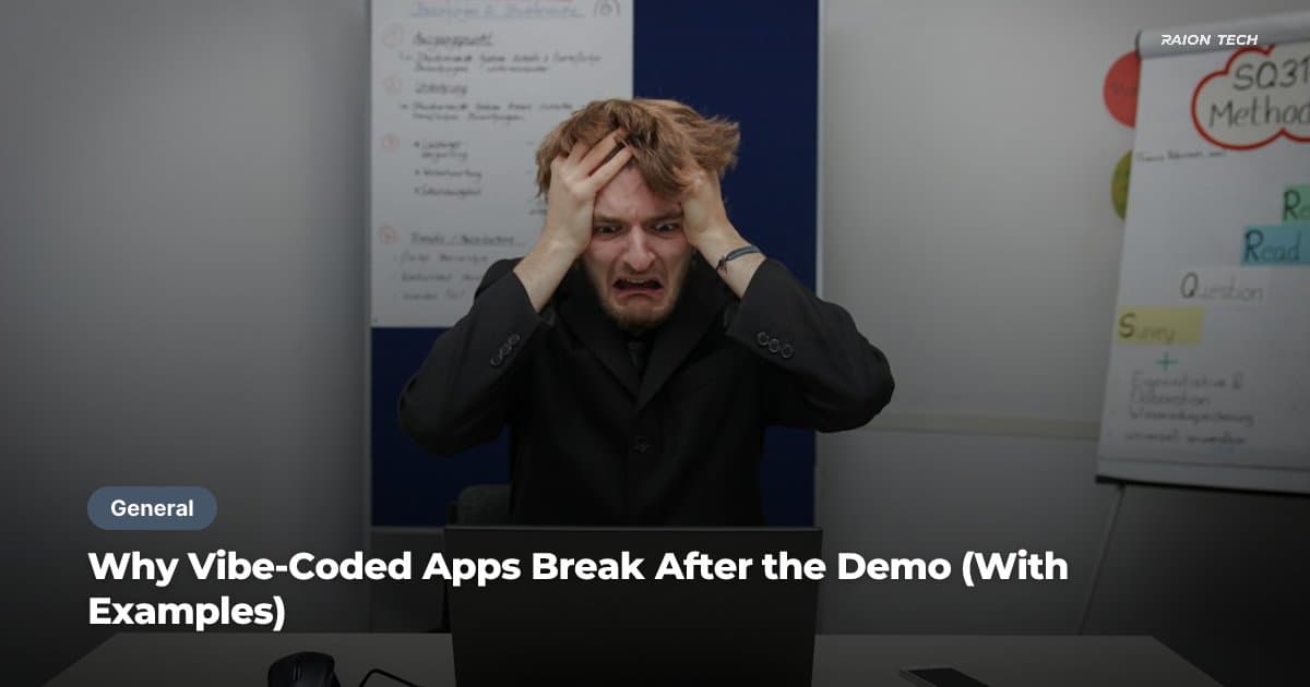 Why Vibe-Coded Apps Break After the Demo (With Examples)