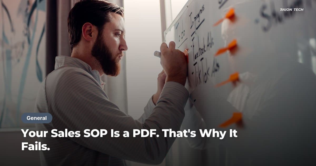 Your Sales SOP Is a PDF. That's Why It Fails.