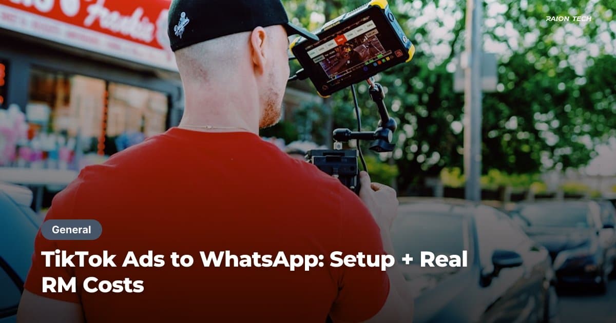 TikTok Ads to WhatsApp: Setup + Real RM Costs
